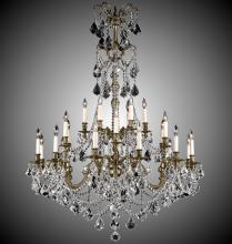 American Brass & Crystal CH9867-A-01G-PI - 32 Light Chandelier